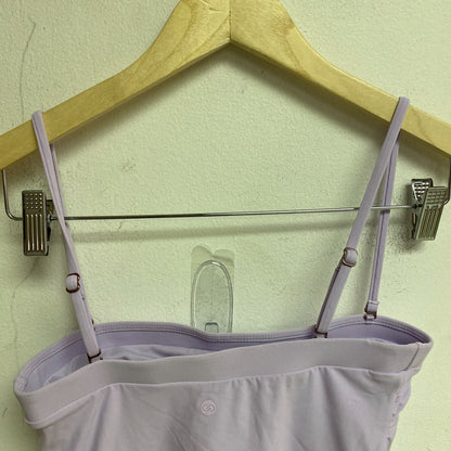 Calia Women's Swim Bikini Top Racerback Bandeau Tankini Lilac Flash WSA23304