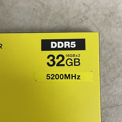 CORSAIR Vengeance 32GB (2 x 16GB) 288-Pin PC RAM DDR5 5200 (PC5 41600) Intel XMP