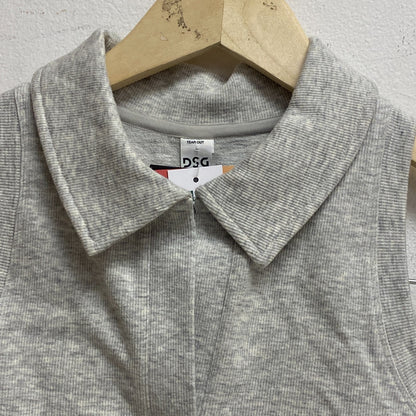 DSG Twitch + Allison Women's Seamless Collared Tank Top Light Heather Grey