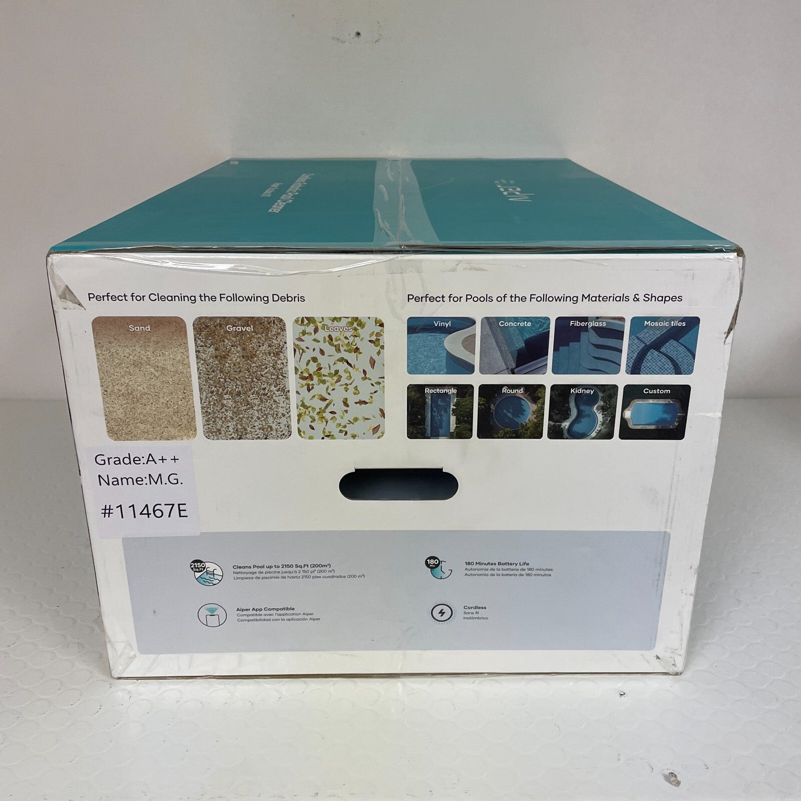 AIPER Scuba X1 Cordless Robotic Pool Cleaner 6600 GPH High-Power Suction