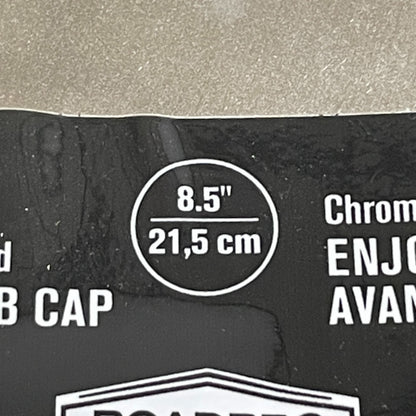 RoadPro RPFHC6N Chrome Plated 8.5" Steel Rounded Top Front Hubcap