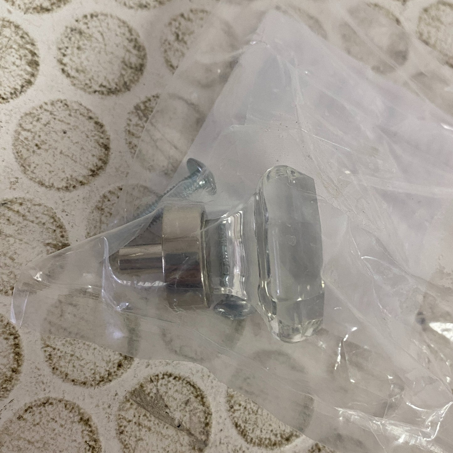 Amerock 1-5/16" BP55268CPN Traditional Clear/Polished Nickel Cabinet Knob