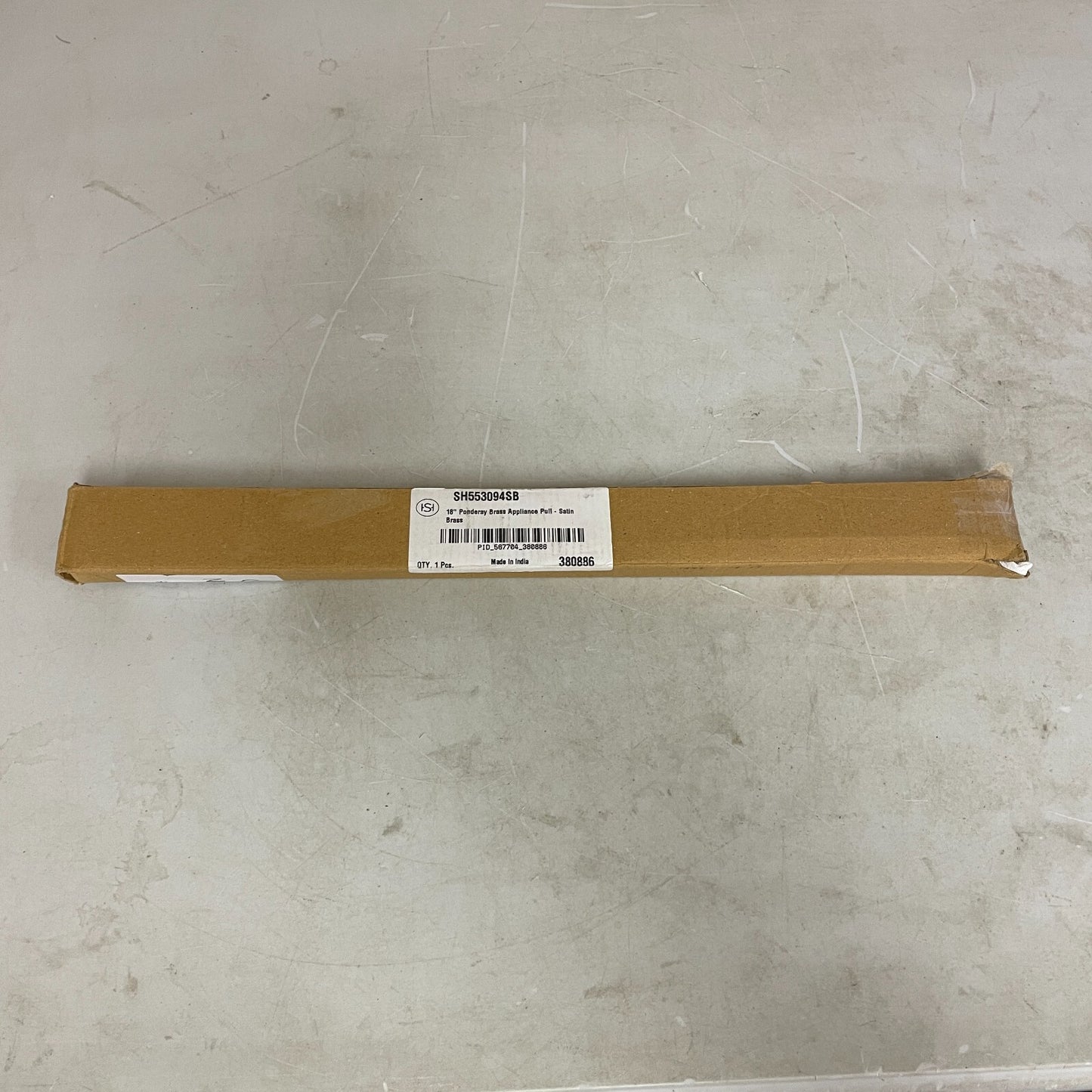 Signature Hardware 18" Ponderay Brass Appliance Pull - Satin Brass