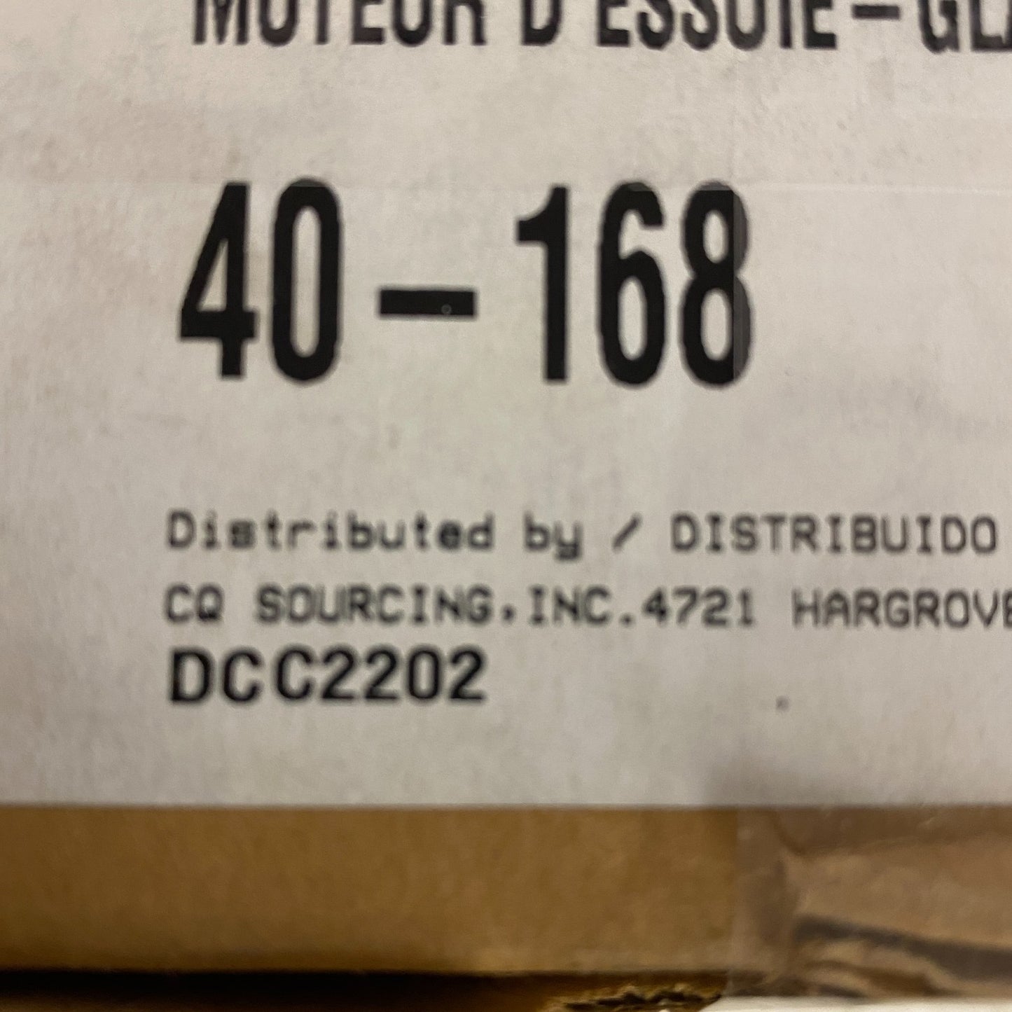 CARQUEST Premium Remanufactured Front Windshield Wiper Motor Black 40‑168