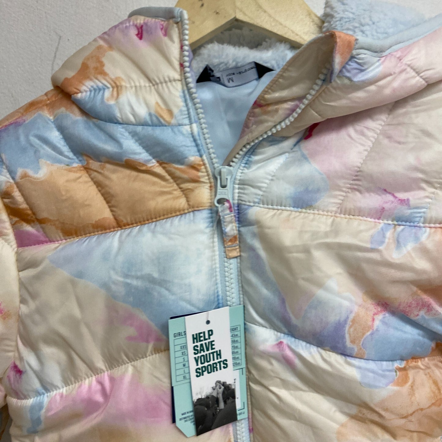 DSG Girls Winter Insulated Puffer Jacket PRT Digital Daydream Camo DOG23501PRTA