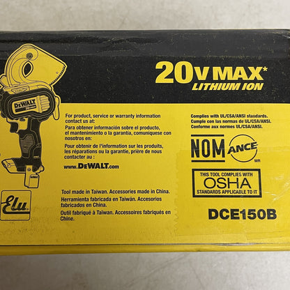DeWalt DCE150B 20V MAX 750MCM Cu/11000 MCM Al Cordless Cable Cutting Tool, Bare