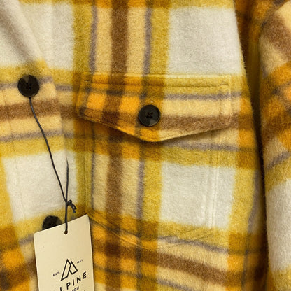 ALPINE WOMENS W AD WAYFARER OF FLC SHIRT JACKET PUMPKIN PATCH PLAID ADW23101P