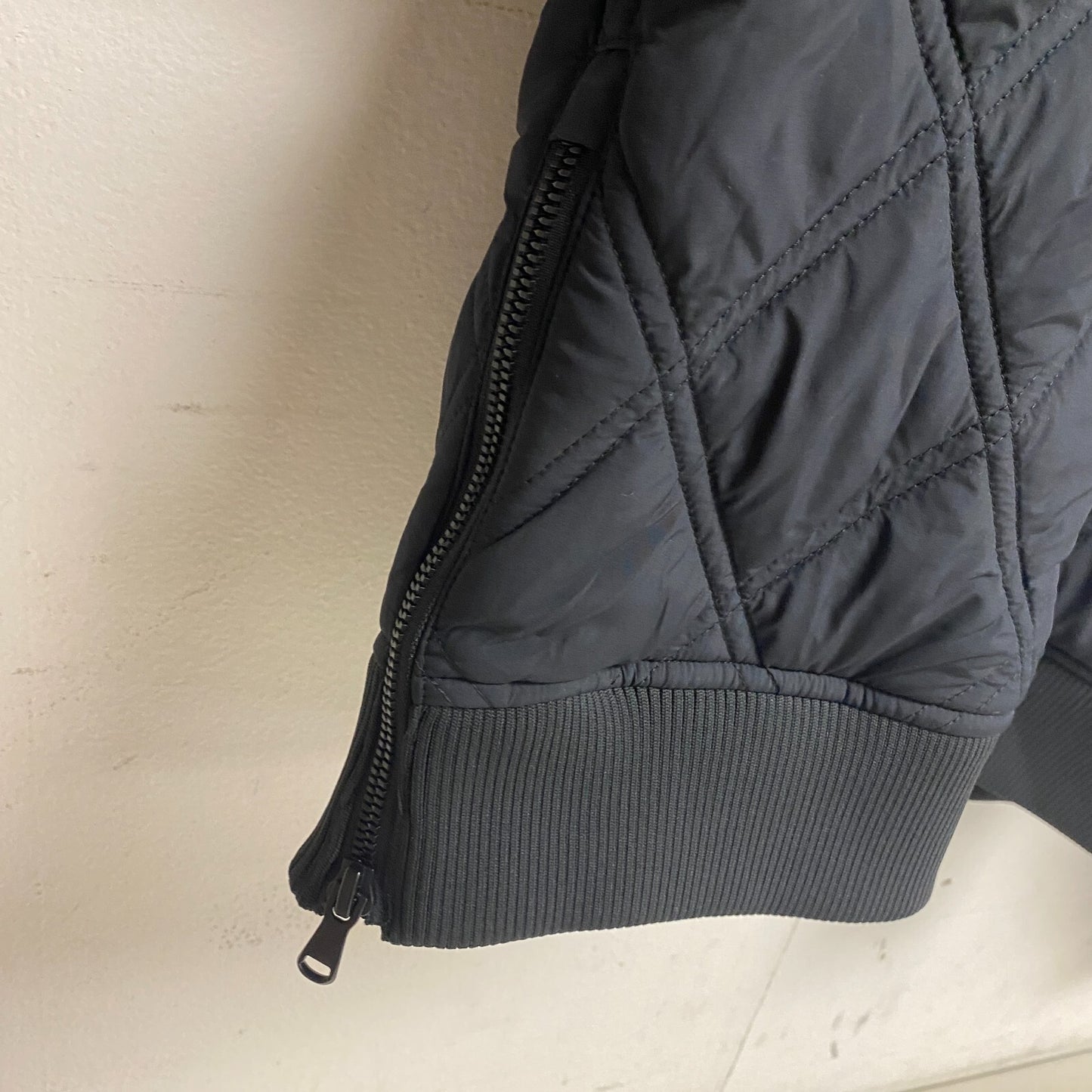 Calia Women's Outwear Quilted 1/2 Zip Pullover Jacket Pure Black WAX33055 New!