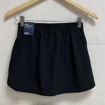 DSG Girls' Stride Skort Pure Black Solid Summer Stylish Trendy DAG13108