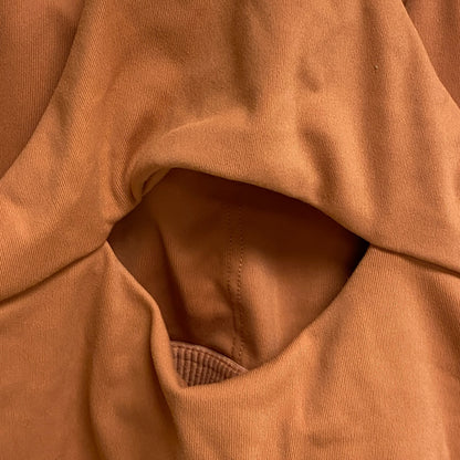 Calia Womens Low Support Crop Brami Apricot Aura Sleeveless Solid WAX17368