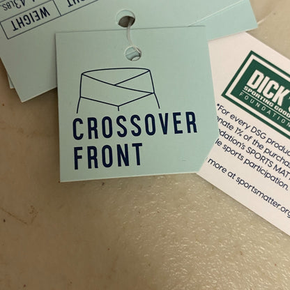 DSG Girls Performance Crossover Front Ankle Waist 7/8 Tight PRT Torn Camo Grey