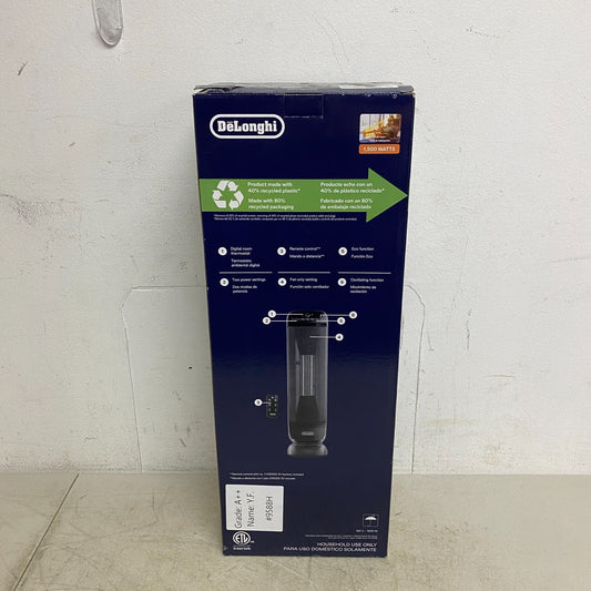Delonghi 1500W Ceramic Tower  Space Heater w/ Thermostat And Remote 5697584