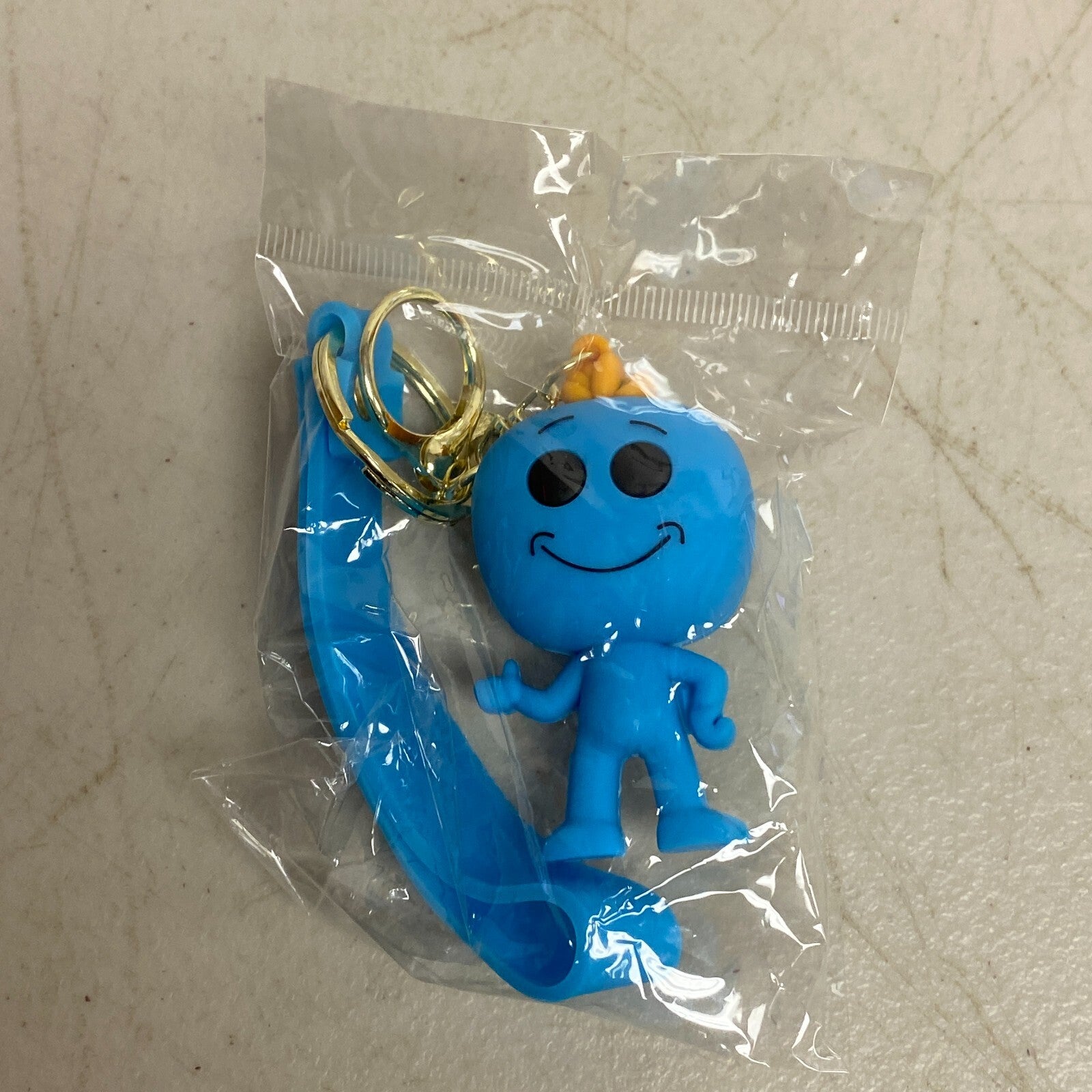 New Assorted Silicone  3D Rick And Morty Keychain Mr. MeeSeeks Accessory