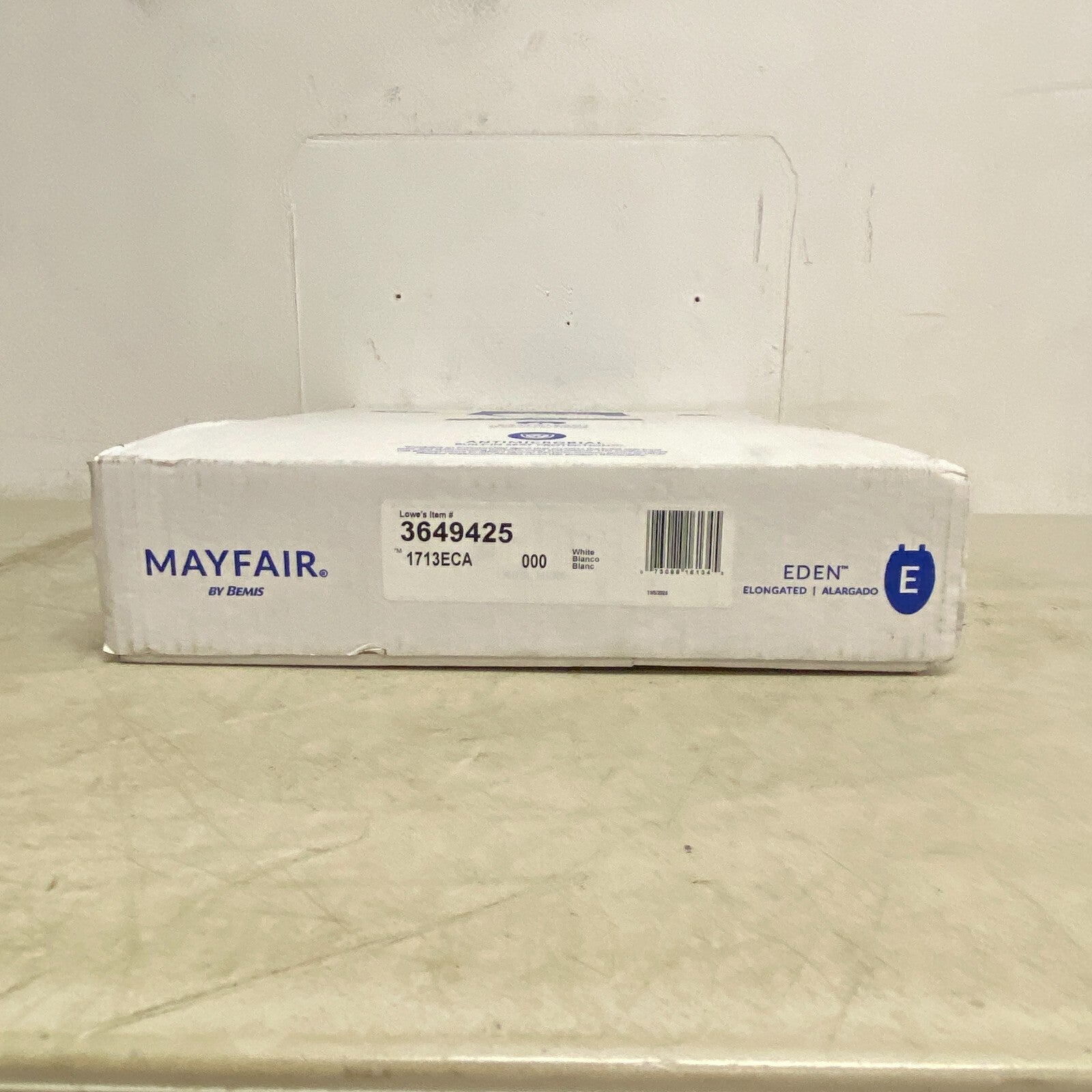 Mayfair Seat Fastening System Never Loosens 3649425 White Toalette Seat