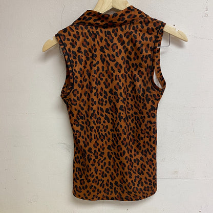 Lady Hagen Womens Polyester Pique Sleeveless Polo Classic Leapord Hazel WGH31007