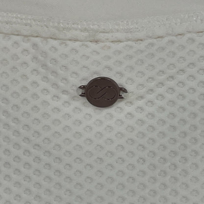 CALIA Womenâs High-Low Mesh Tank Top Pure White WAX31209 Sleeveless Activewear