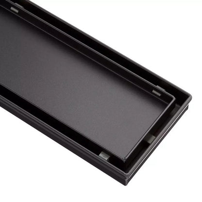 Signature Hardware 36" Cohen Linear Tile-In Shower Drain  - Matte Black