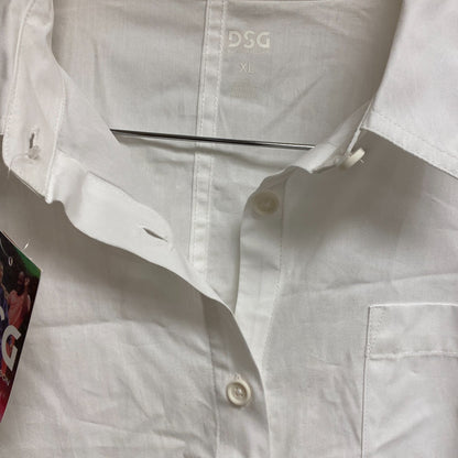 DSG X TWITCH + ALLISON Women's Boyfriend Woven Button Pure White BOSSW22104