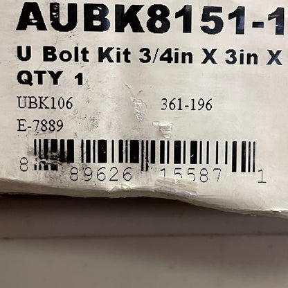 Automann AUBK8151-154 U-Bolt Kit Suspension Leaf Spring