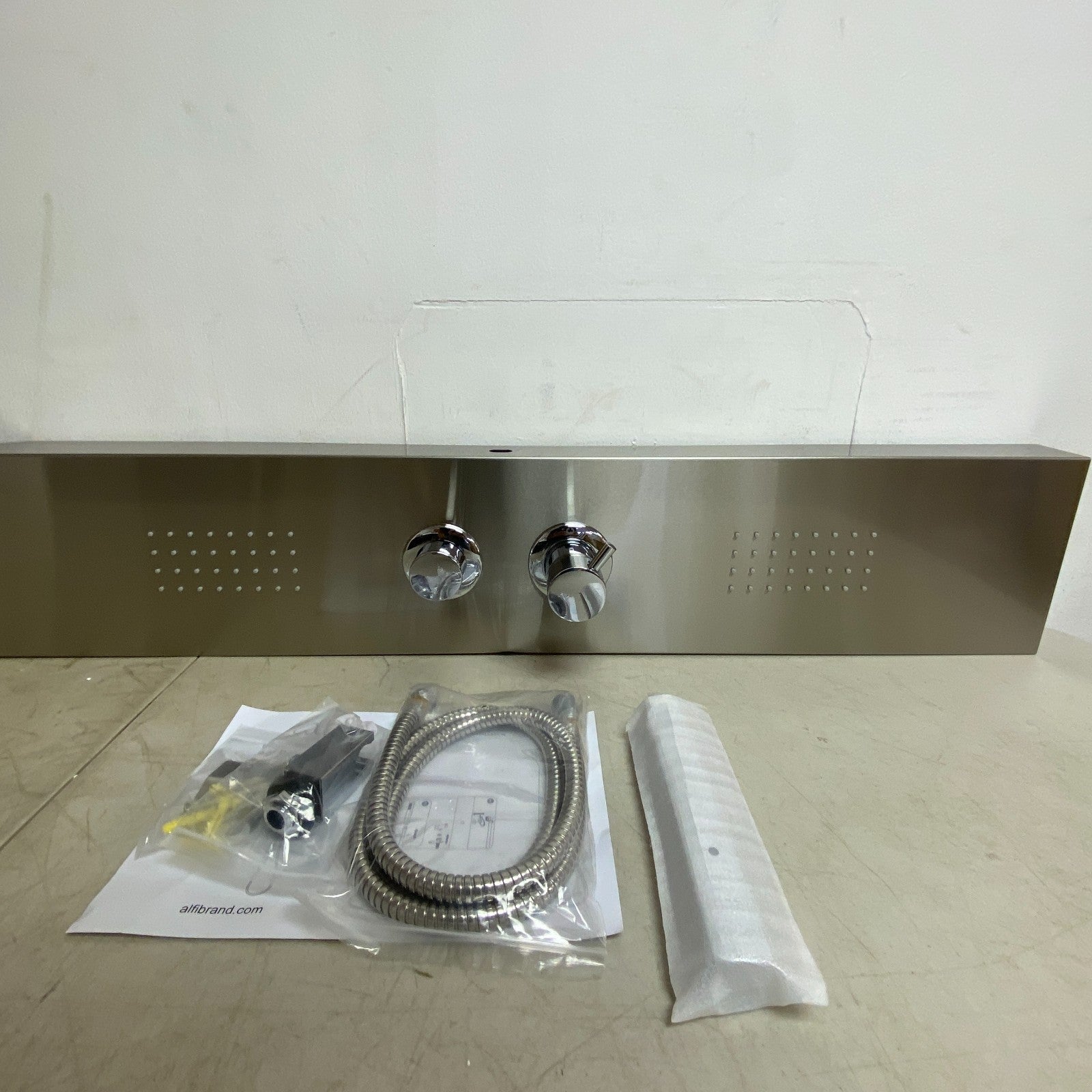 ALFI brand ABSP20 Alfi Trade Pressure Balanced Shower Panel - Stainless Steel