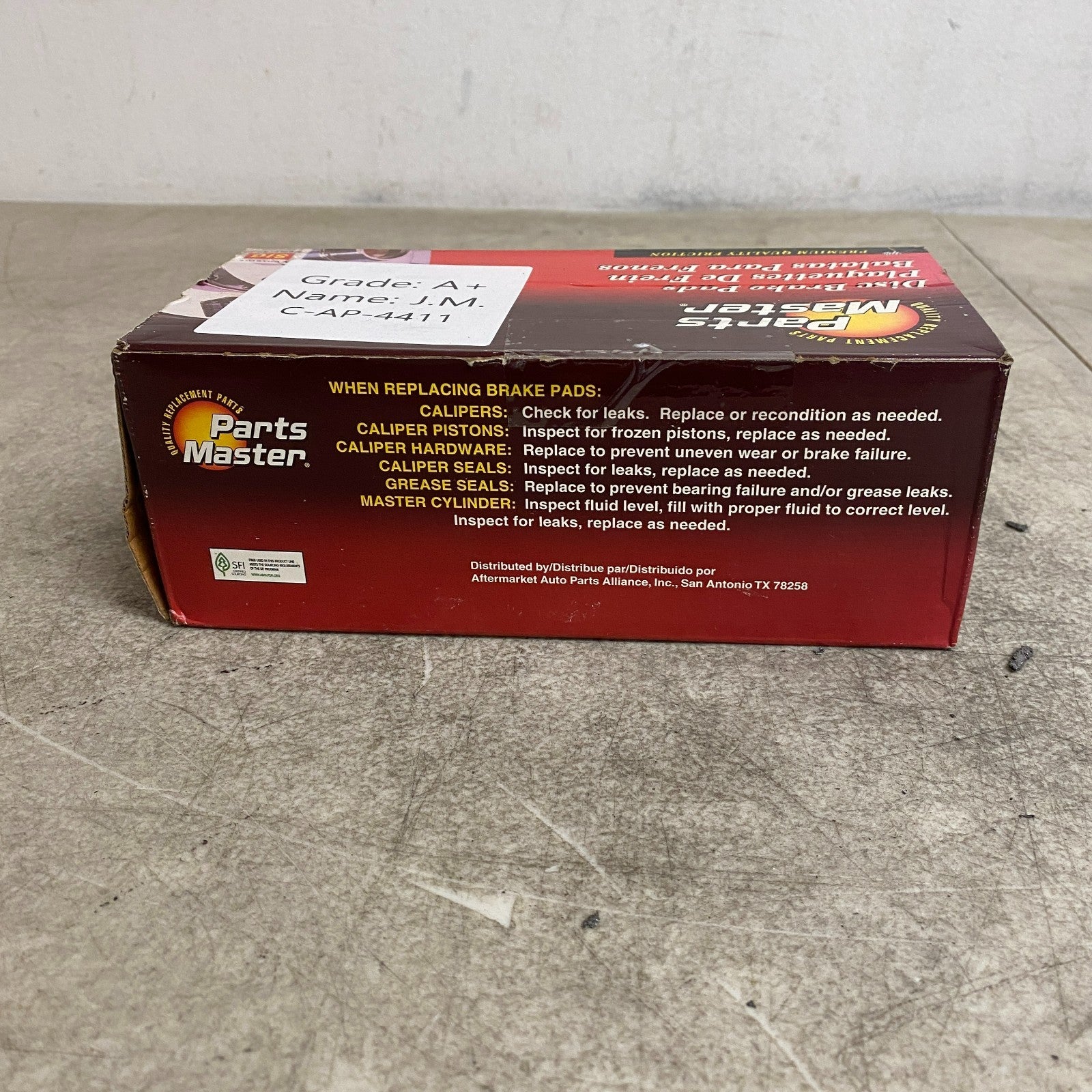 Parts Master MD787 Brake Pads Semi-Metallic Front 1999-2008 Acura TL