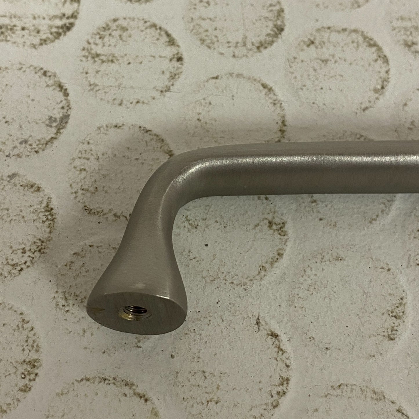 Signature Hardware 5-1/8" Orvin brass cabinet pull - brushed nickel SH551072BN