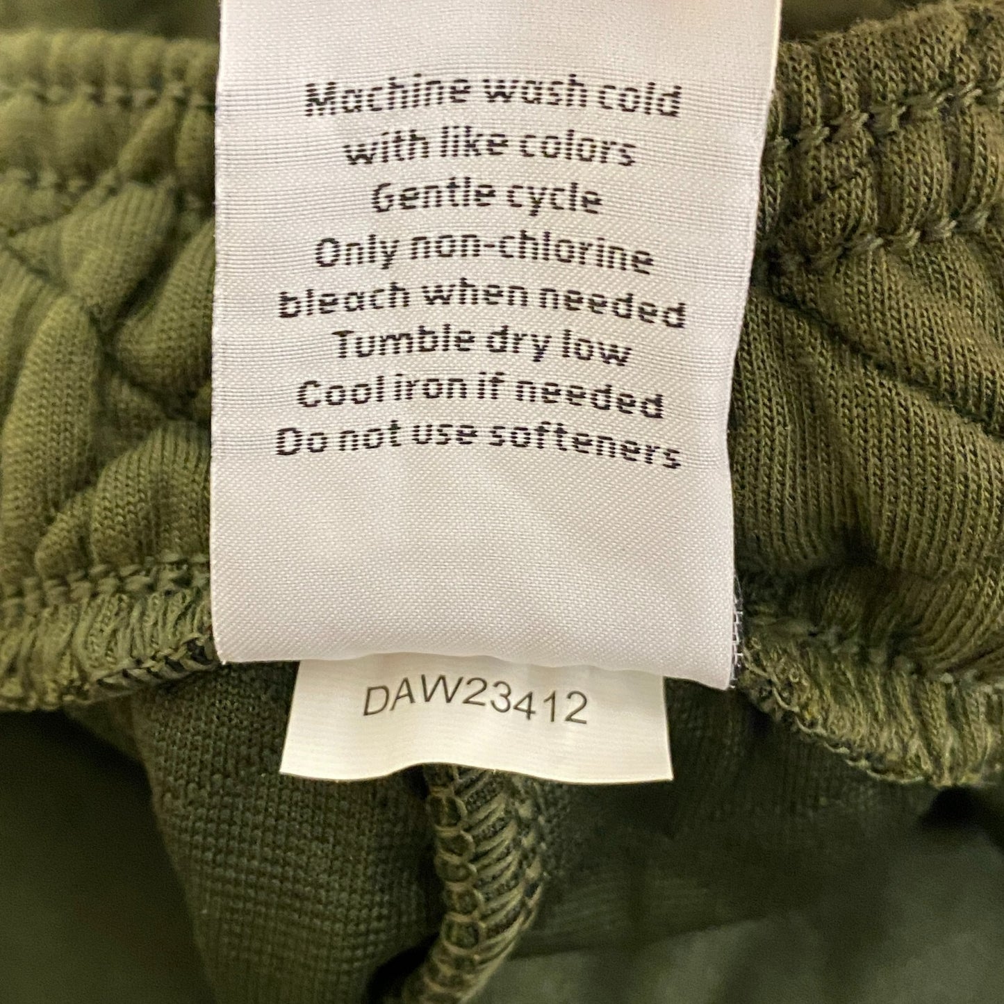 DSG Quilted Womens boyfriend Shorts Inky Olive  Relaxed DAW23412