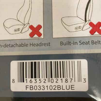 FH Group Flat Cloth Full Set Seat Covers Blue Universal Fit Washable Car Truck