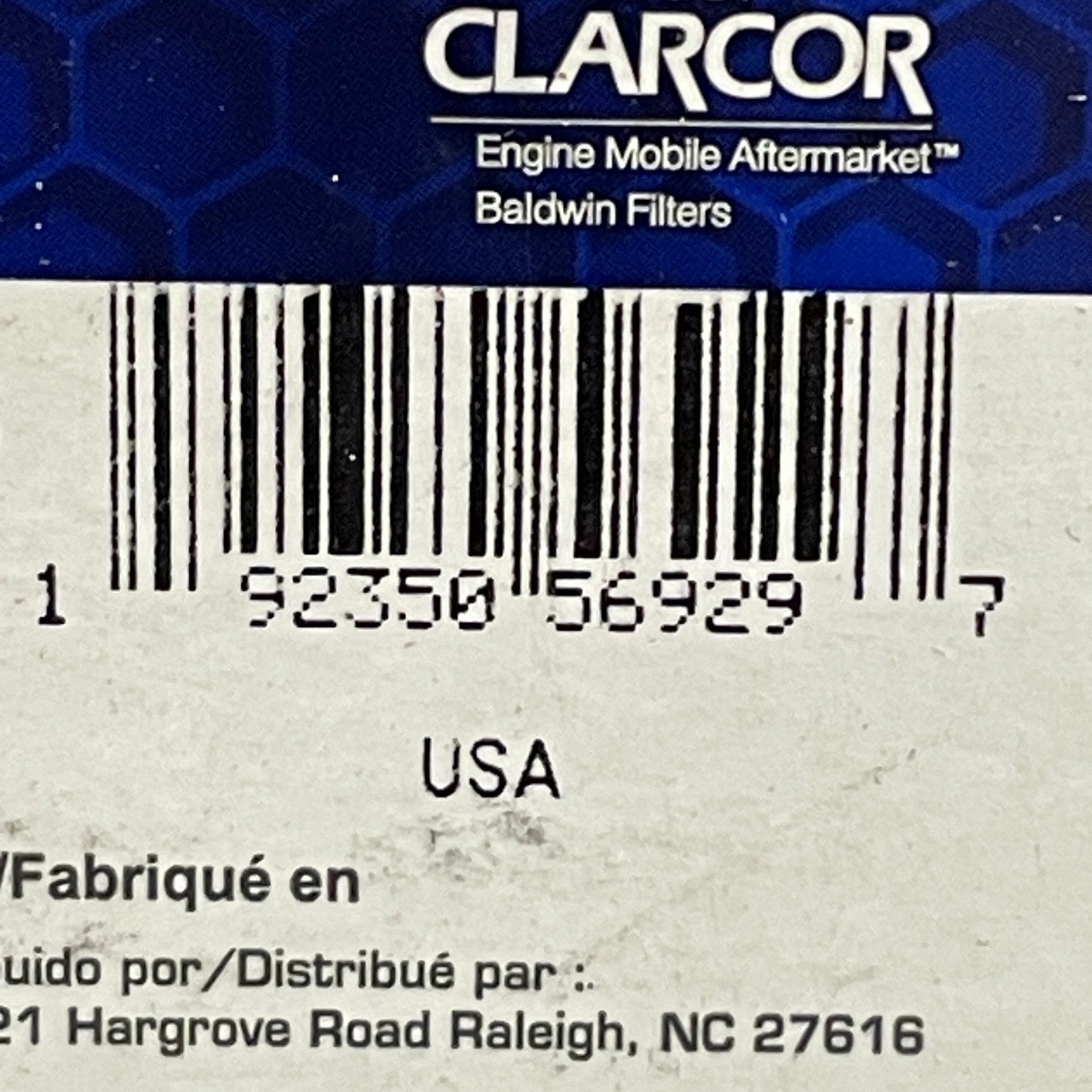 Carquest 95314 Premium Spin-On Oil Filter Repl Baldwin B40133 Fleetguard LF16401