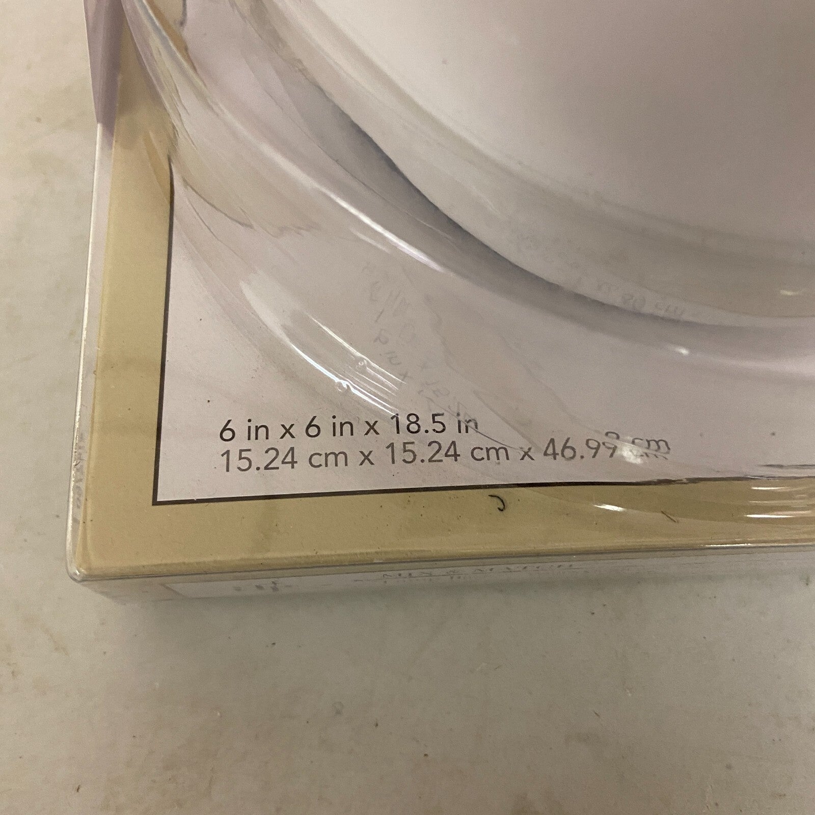 allen + roth Lamp Base White Finish with Natural Textured Wrap Detail 6in x 6in