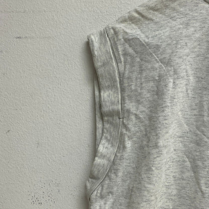 DSG Womens Cotton Fashion Tank Light Heather Grey Sleeveless Solid DAW23302H