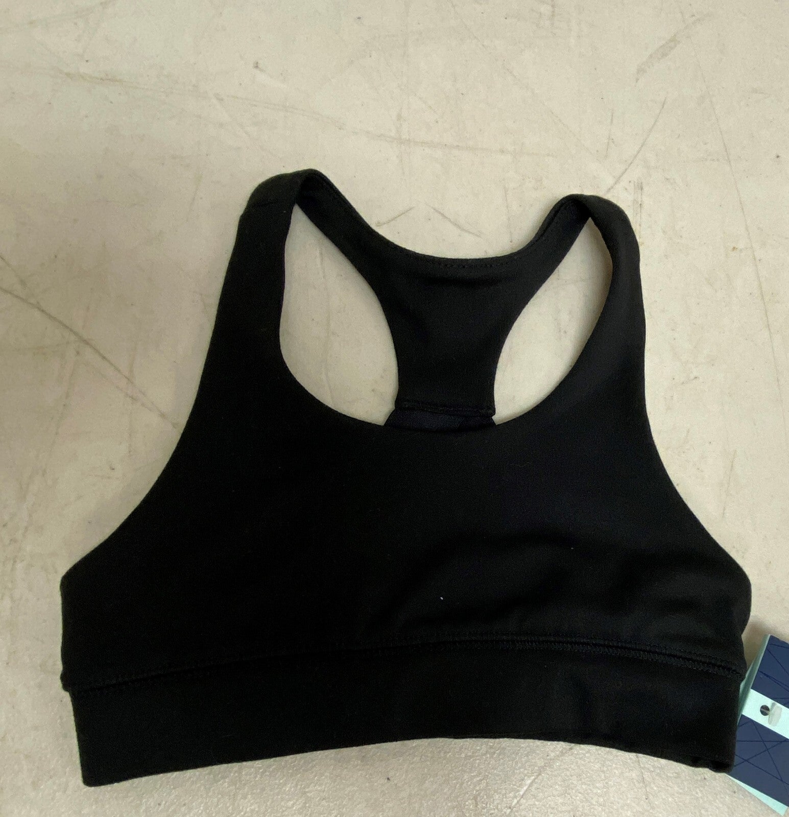 DSG Girls' Performance Fashion Sports Bra Pure Black Solid Stylish DAG49101