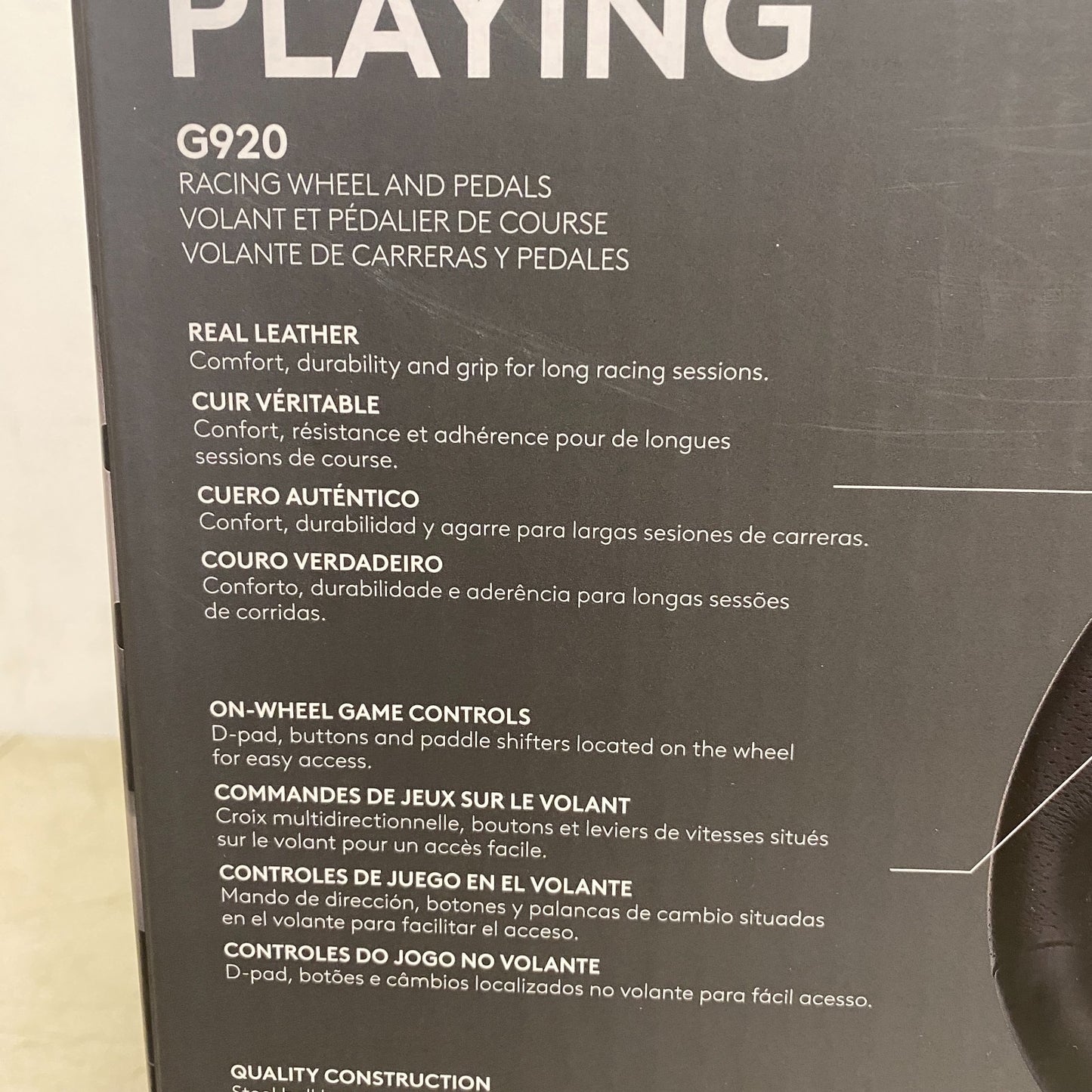 Logitech G920 Driving Force Racing Wheel & Pedals for Xbox Series X|S, Xbox New.