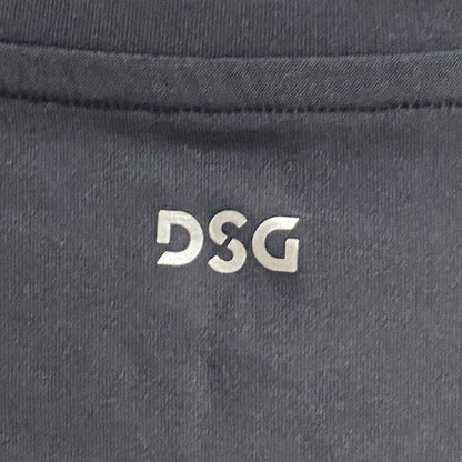 DSG Womens Cinch Tank Top Shirt Pure Black sleeveless Solid Summer DAW23100