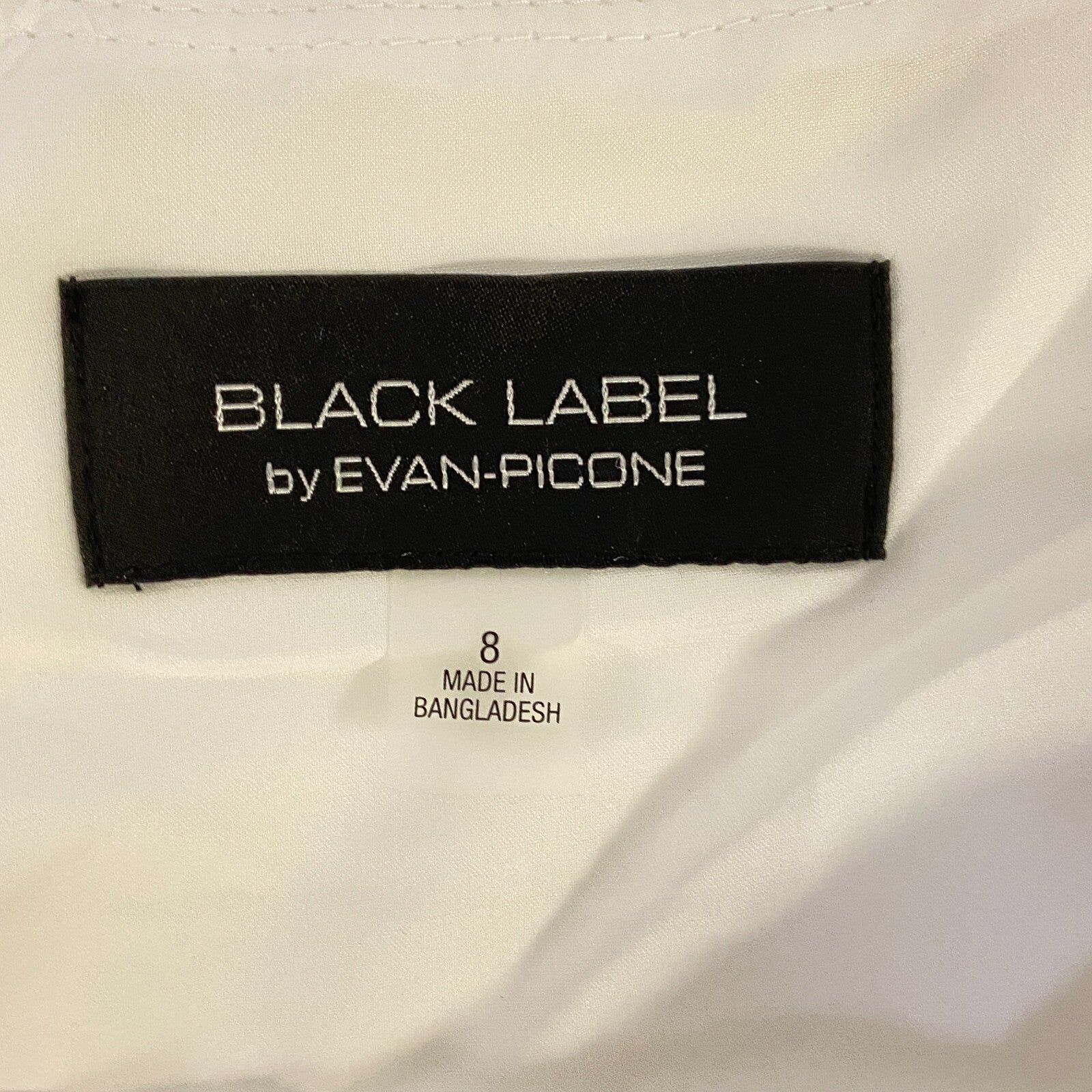 Black Label By Evan-Picone Sleeveless Fit+Flare Dress Size 8 Color Natural White