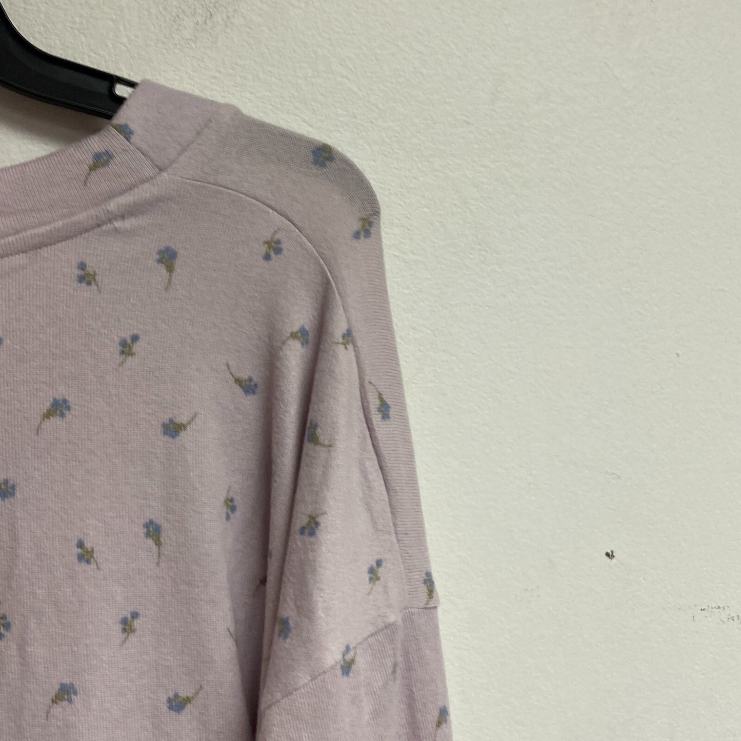 Ana a new approach size XL crop long sleeve button v-neck cardigan color Ditzy