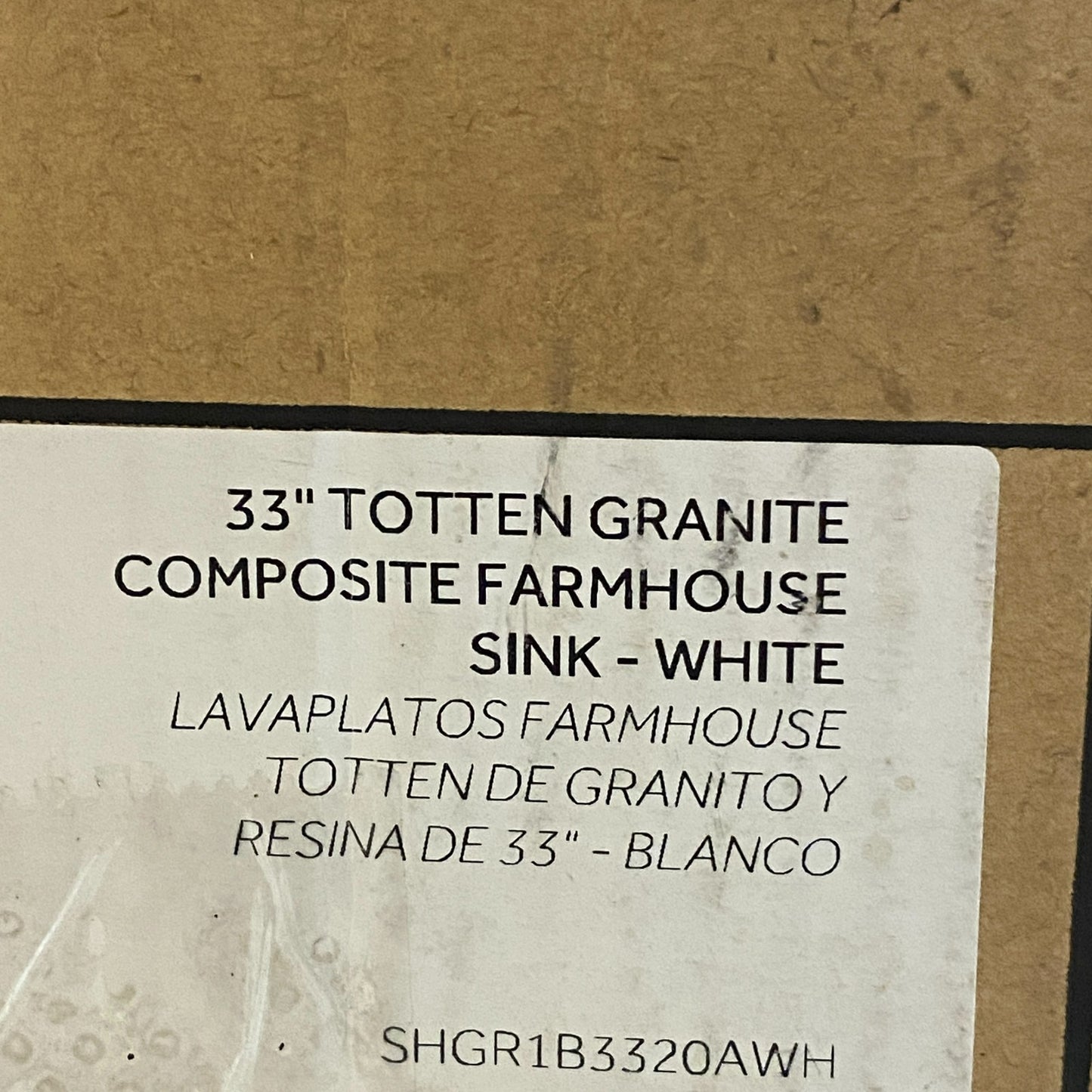 Signature Hardware Totten 33″ Granite Composite Farmhouse Sink Whit SHGR1B3320AW