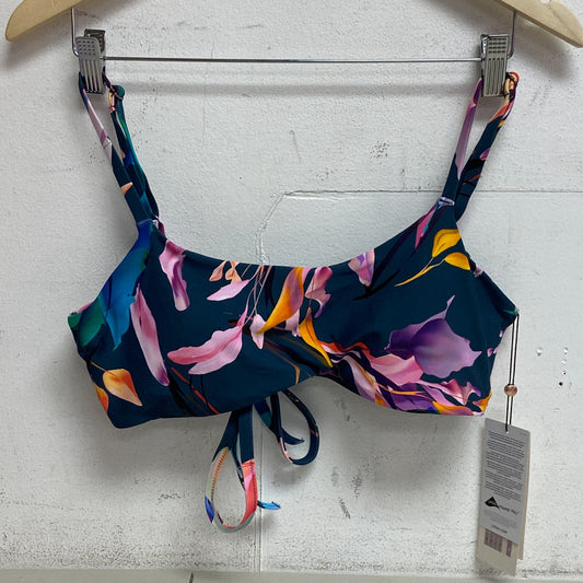 CALIA Women's Tie Back Bikini Top Aqua Floral  Multicolor  WSA23200PRT