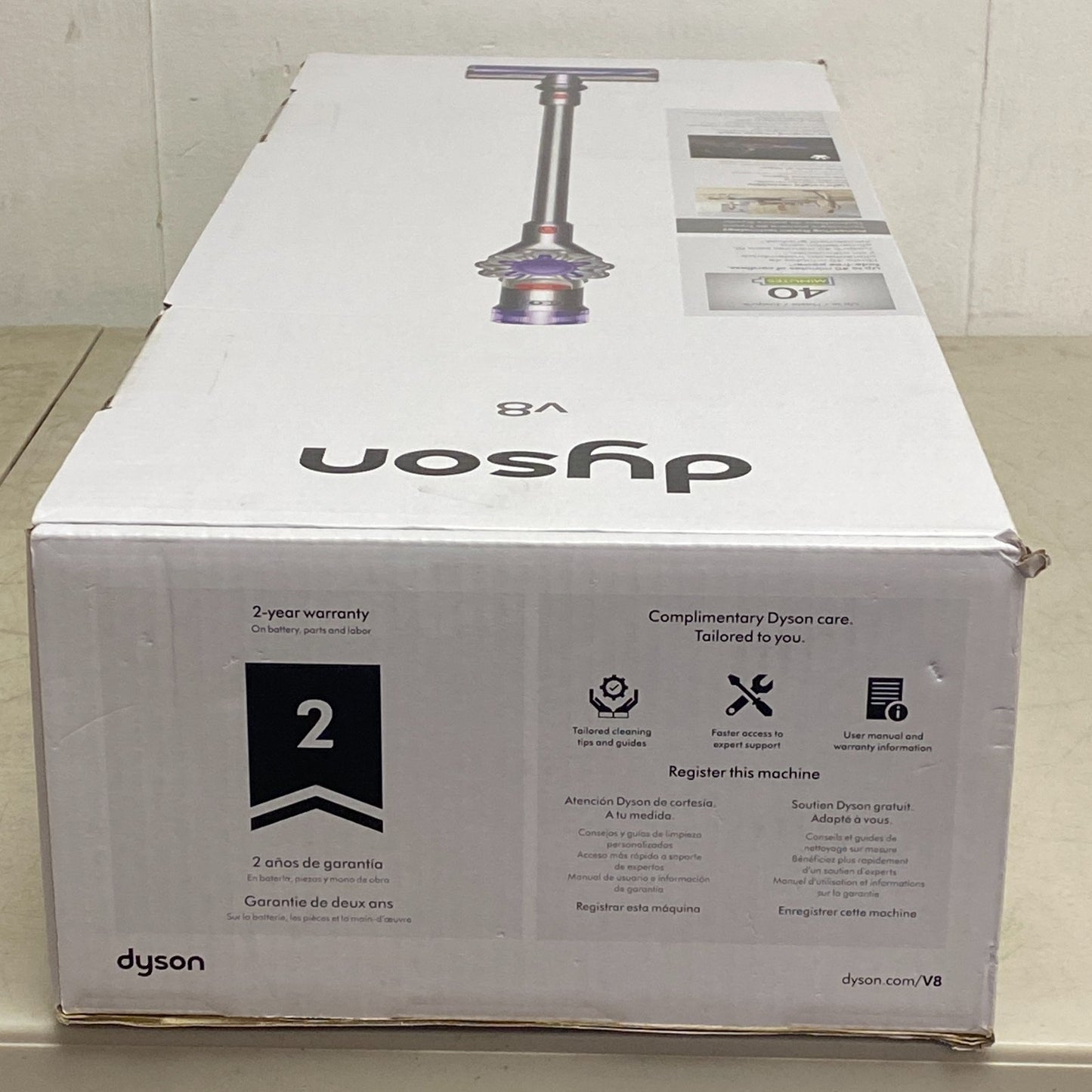 Dyson V8 Cordless Stick Vacuum Cleaner for Pet Hair Silver/Nickel 400473‑01 NEW