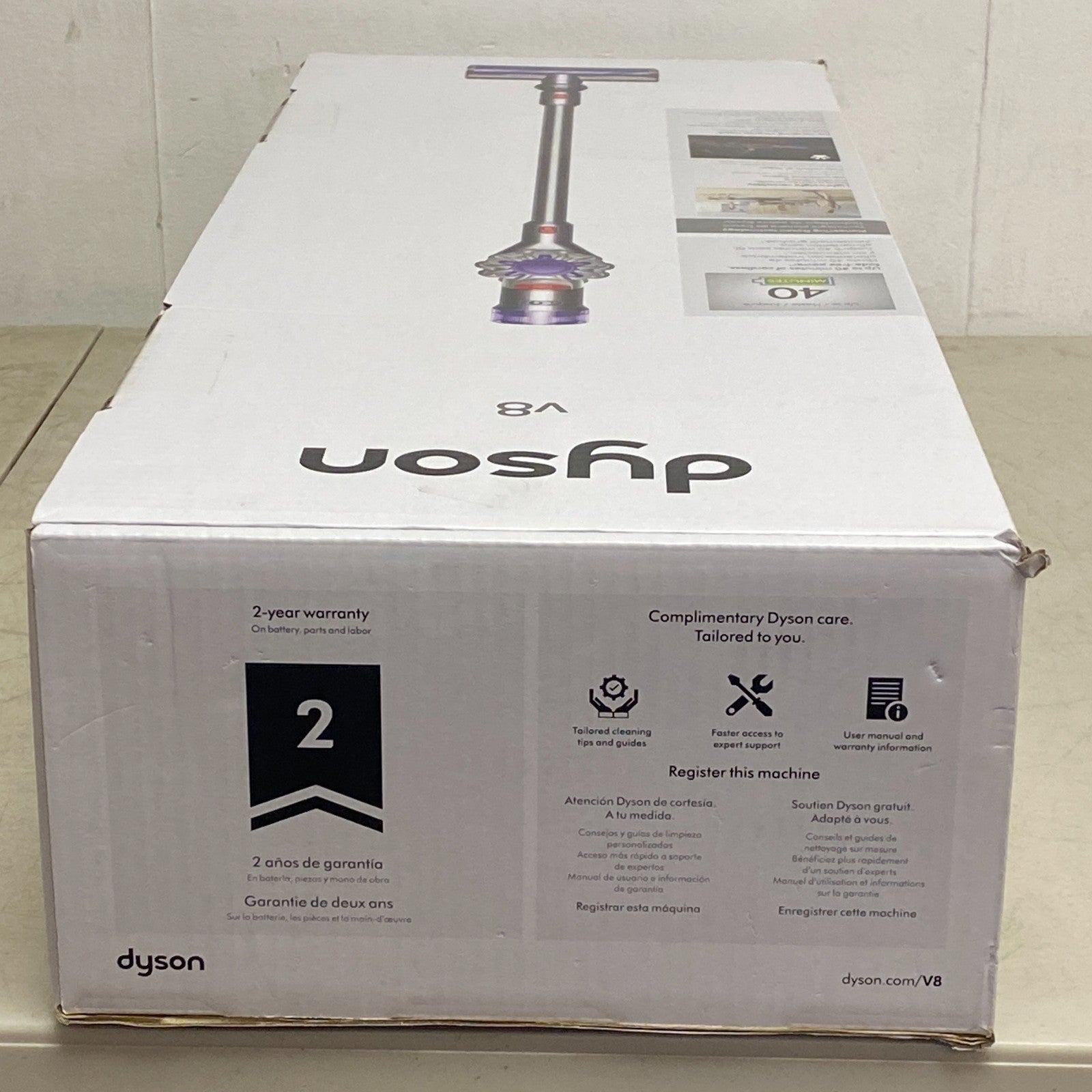 Dyson V8 Cordless Stick Vacuum Cleaner for Pet Hair Silver/Nickel 400473‑01 NEW