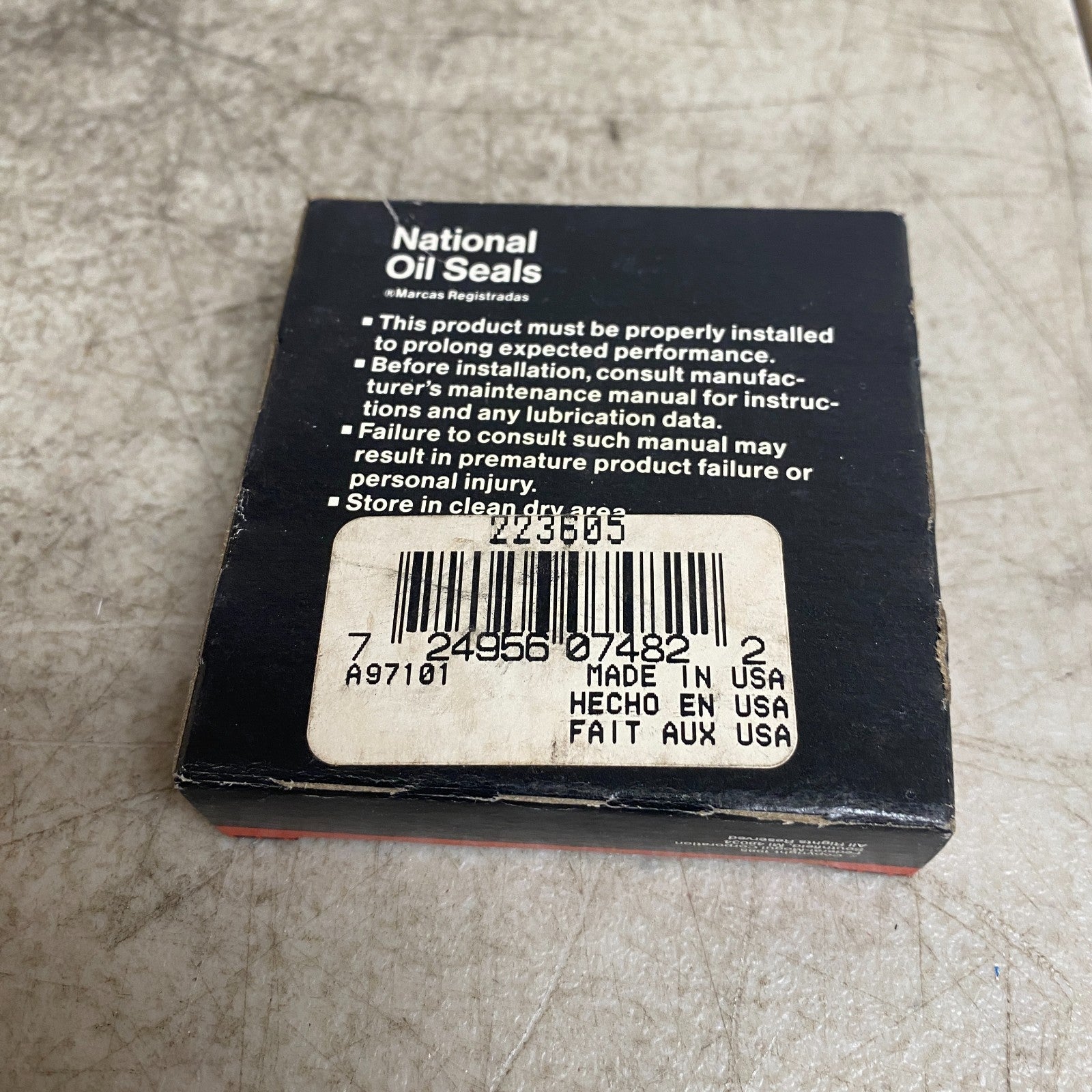 National 223605 Oil Seal Rear Wheel Inner 1980-1990 Toyota Tercel