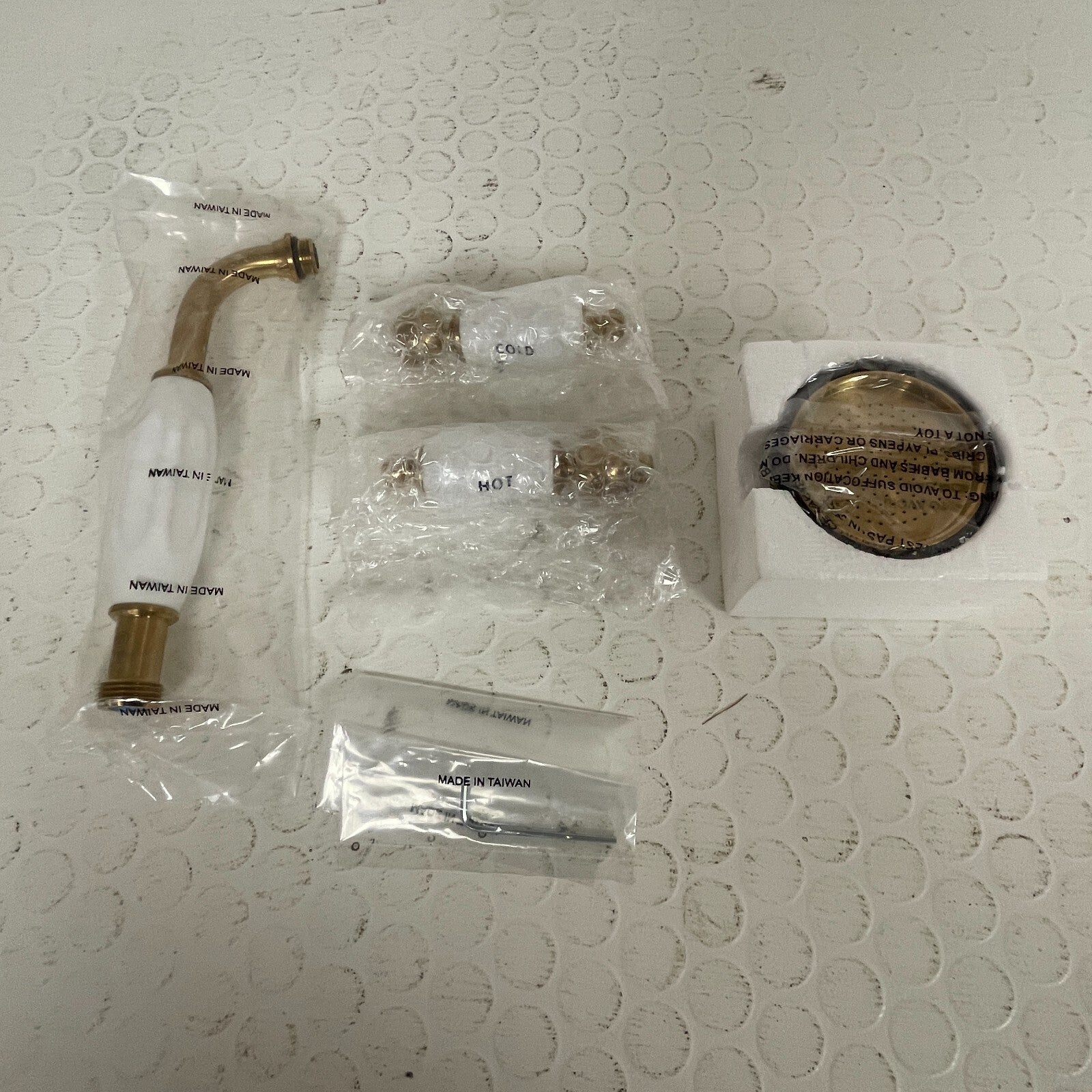 Signature Hardware Shower Conversion Kit w/EnglishTelephone Faucet Brushed Gold