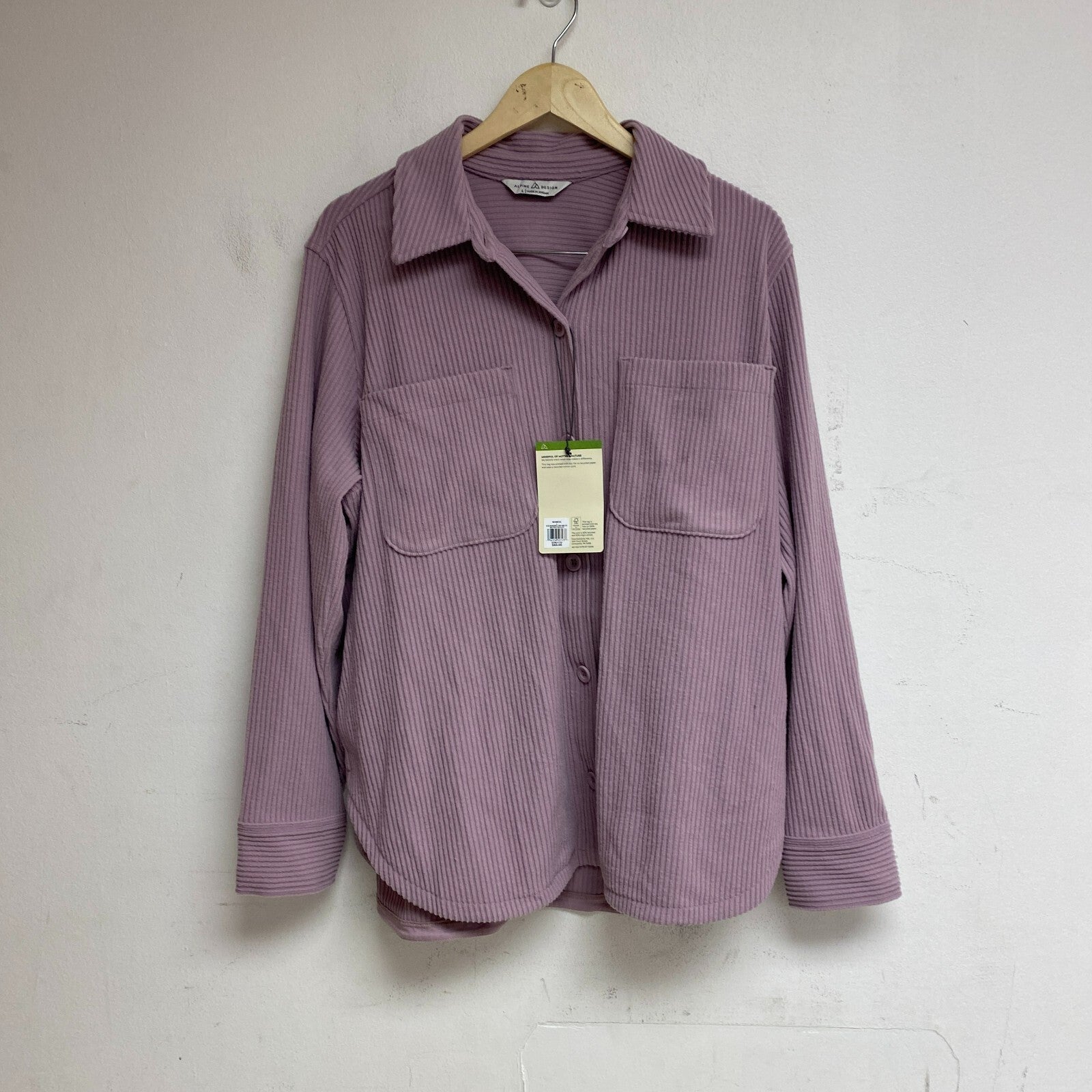 Alpine Design Women's W AD Wanderful Cord Shirt Jacket Muted Violet ADW23150