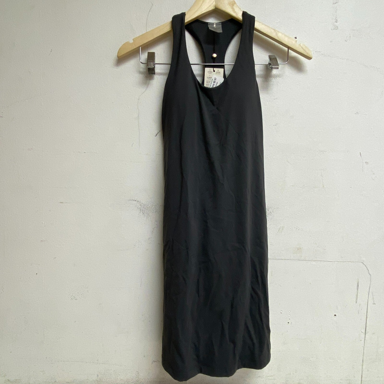 Calia Womens Energized Exercise Dress Carbon Grey Sleeveless Solid WAX15035