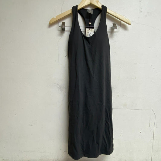 Calia Womens Energized Exercise Dress Carbon Grey Sleeveless Solid WAX15035