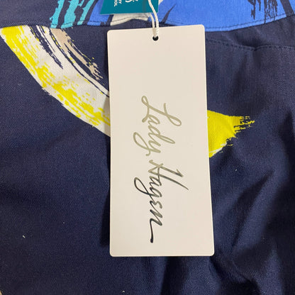 Lady Hagen Womens 17" Tummy Control Skort Navy Print WGH17430PS23