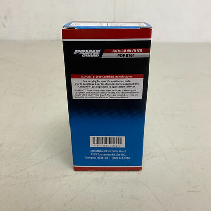 Prime Guard Premium Oil Filter POF 8161