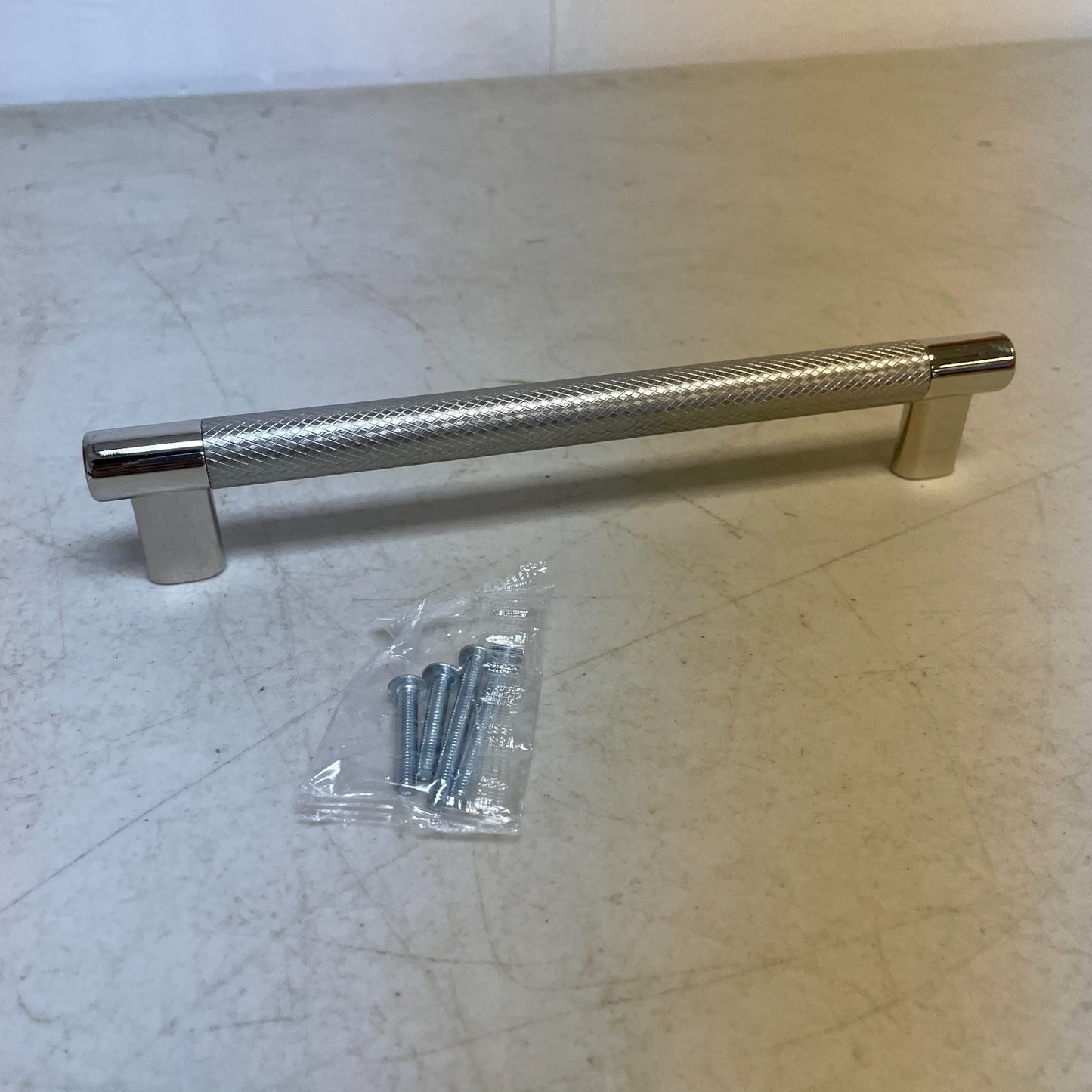 Signature Hardware 8" Jerico Cabinet Pull Polished Nickel/Stainless Steel