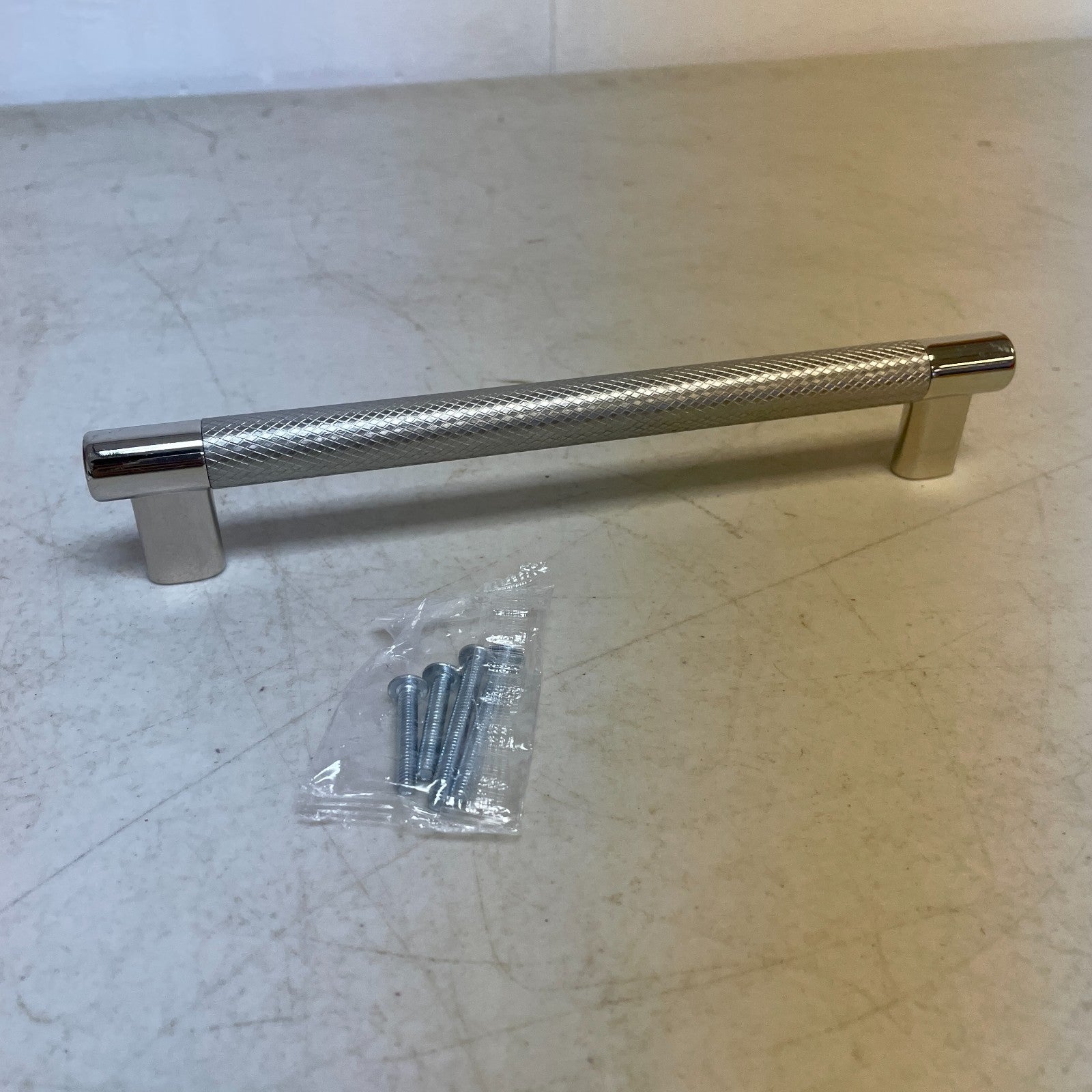 Signature Hardware 8" Jerico Cabinet Pull Polished Nickel/Stainless Steel