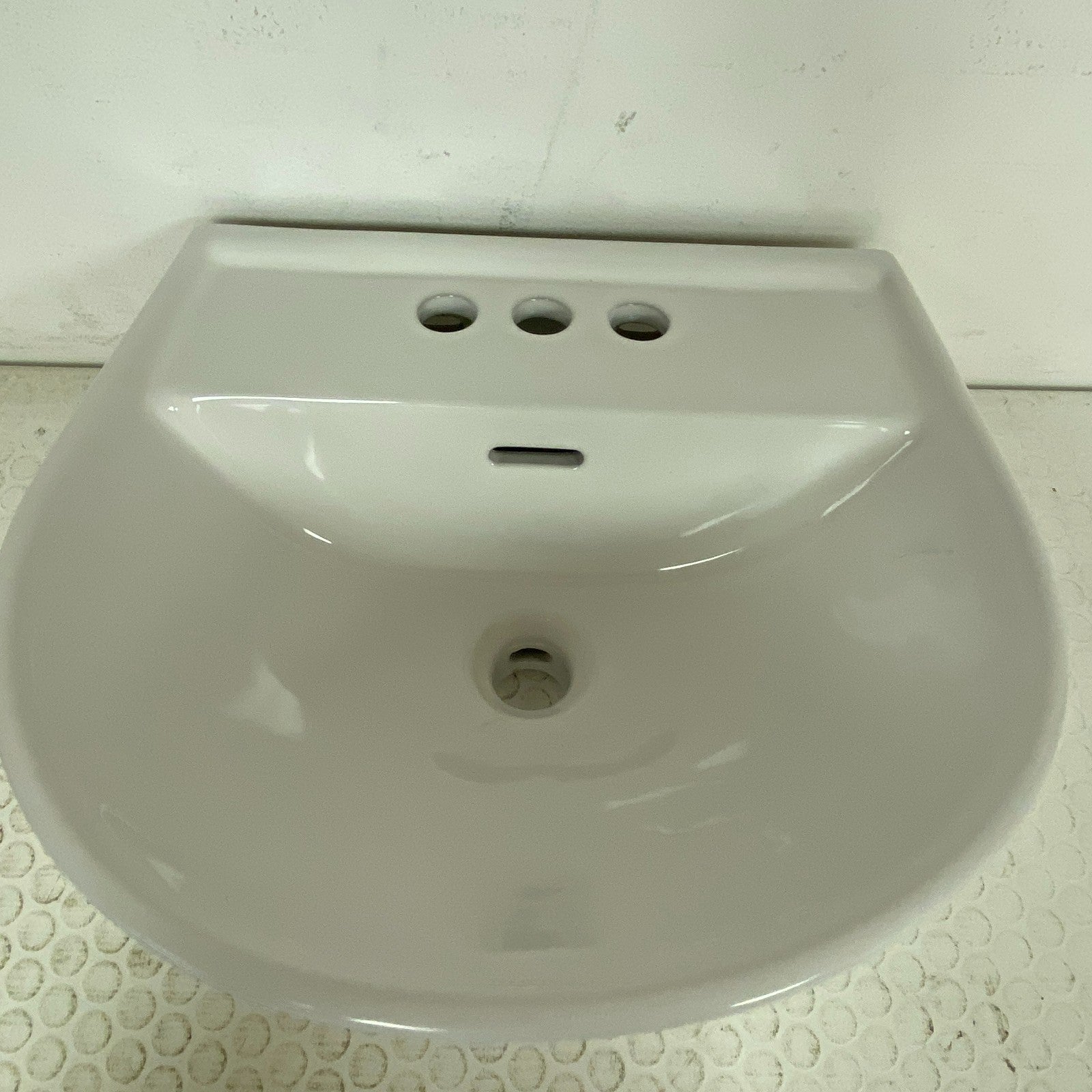 Signature Hardware 17″ Lanken Mini Porcelain Wall‑Mount Sink 4″ Center SH129910W